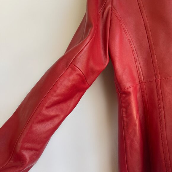 JONES NEW YORK Leather Jacket - Picture 5 of 9